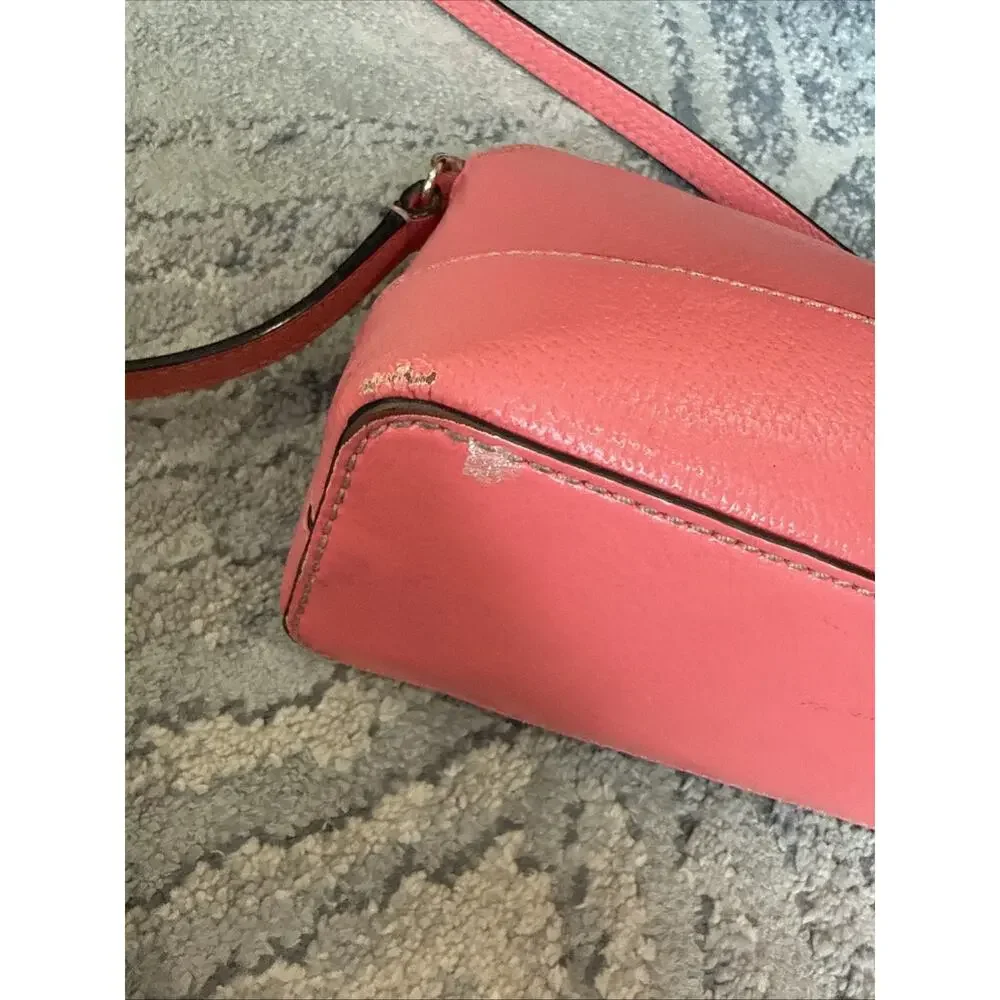 Watermelon Pink Kate Spade Dome Crossbody Purse